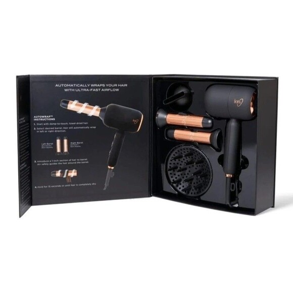 Ion Luxe 4-In-1 Autowrap Airstyler - Interchangeable Hair Dryer & Curler Dyson - Picture 2 of 4